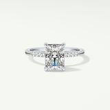 2.0 CT Radiant Cut Pave Lab-Grown Diamond Engagement Ring 13