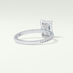 2.0 CT Radiant Cut Pave Lab-Grown Diamond Engagement Ring 14