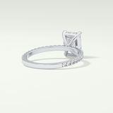 2.0 CT Radiant Cut Pave Lab-Grown Diamond Engagement Ring 14