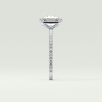 2.0 CT Radiant Cut Pave Lab-Grown Diamond Engagement Ring 16