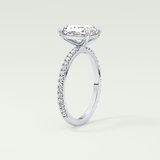 2.0 CT Radiant Cut Pave Lab-Grown Diamond Engagement Ring 17