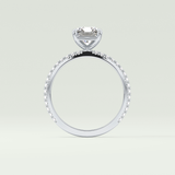 2.0 CT Radiant Cut Pave Lab-Grown Diamond Engagement Ring 18