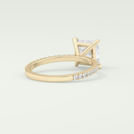 2.0 CT Princess Cut Pave Lab-Grown Diamond Engagement Ring 2