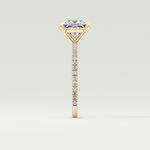 2.0 CT Princess Cut Pave Lab-Grown Diamond Engagement Ring 5