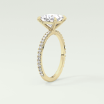 2.0 CT Princess Cut Pave Lab-Grown Diamond Engagement Ring 7