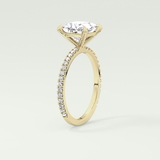 2.0 CT Princess Cut Pave Lab-Grown Diamond Engagement Ring 7
