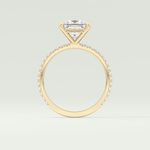 2.0 CT Princess Cut Pave Lab-Grown Diamond Engagement Ring 8