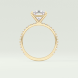 2.0 CT Princess Cut Pave Lab-Grown Diamond Engagement Ring 8