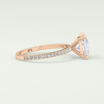 2.0 CT Princess Cut Pave Lab-Grown Diamond Engagement Ring 11