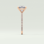 2.0 CT Princess Cut Pave Lab-Grown Diamond Engagement Ring 13