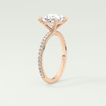 2.0 CT Princess Cut Pave Lab-Grown Diamond Engagement Ring 15