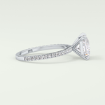 2.0 CT Princess Cut Pave Lab-Grown Diamond Engagement Ring 19