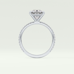2.0 CT Princess Cut Pave Lab-Grown Diamond Engagement Ring 20