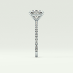 2.0 CT Princess Cut Pave Lab-Grown Diamond Engagement Ring 21