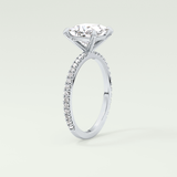 2.0 CT Princess Cut Pave Lab-Grown Diamond Engagement Ring 23