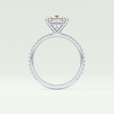 2.0 CT Princess Cut Pave Lab-Grown Diamond Engagement Ring 24