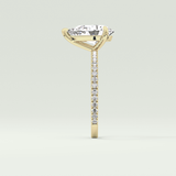 2.0 CT Pear Cut Pave Lab-Grown Diamond Engagement Ring 4
