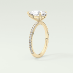 2.0 CT Pear Cut Pave Lab-Grown Diamond Engagement Ring 5