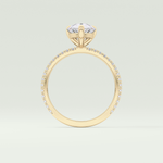 2.0 CT Pear Cut Pave Lab-Grown Diamond Engagement Ring 6