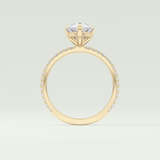 2.0 CT Pear Cut Pave Lab-Grown Diamond Engagement Ring 6
