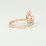 2.0 CT Pear Cut Pave Lab-Grown Diamond Engagement Ring 8
