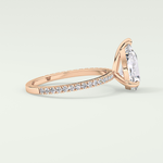 2.0 CT Pear Cut Pave Lab-Grown Diamond Engagement Ring 9