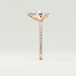 2.0 CT Pear Cut Pave Lab-Grown Diamond Engagement Ring 10