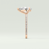 2.0 CT Pear Cut Pave Lab-Grown Diamond Engagement Ring 10