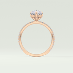 2.0 CT Pear Cut Pave Lab-Grown Diamond Engagement Ring 12
