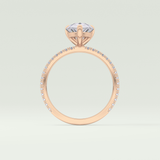 2.0 CT Pear Cut Pave Lab-Grown Diamond Engagement Ring 12