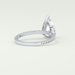 2.0 CT Pear Cut Pave Lab-Grown Diamond Engagement Ring 14