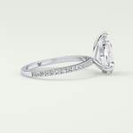 2.0 CT Pear Cut Pave Lab-Grown Diamond Engagement Ring 15