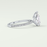2.0 CT Pear Cut Pave Lab-Grown Diamond Engagement Ring 15
