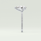 2.0 CT Pear Cut Pave Lab-Grown Diamond Engagement Ring 16