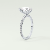 2.0 CT Pear Cut Pave Lab-Grown Diamond Engagement Ring 17