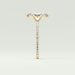 1.5 CT Marquise Cut Pave Lab-Grown Diamond Engagement Ring 4