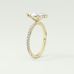1.5 CT Marquise Cut Pave Lab-Grown Diamond Engagement Ring 5