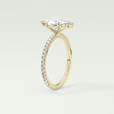 1.5 CT Marquise Cut Pave Lab-Grown Diamond Engagement Ring 5