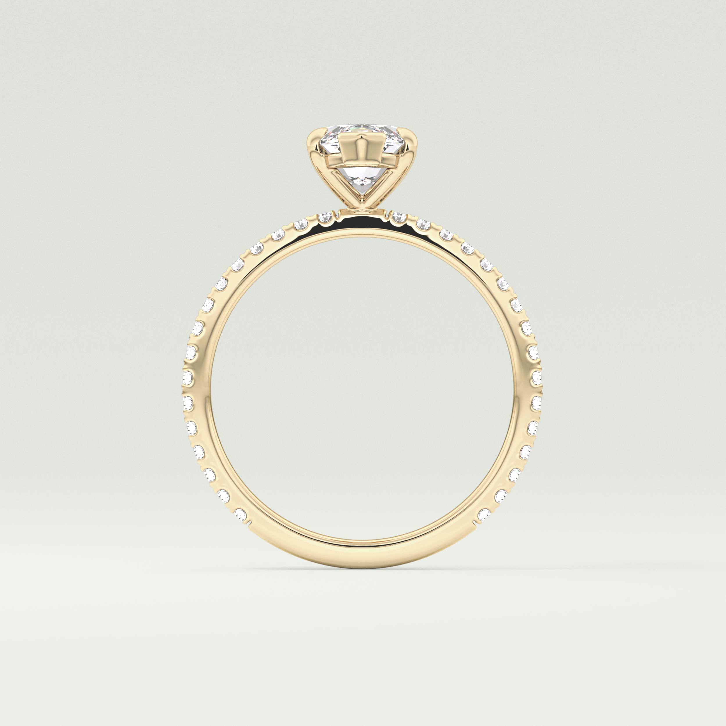 1.5 CT Marquise Cut Pave Lab-Grown Diamond Engagement Ring 6
