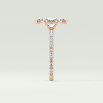 1.5 CT Marquise Cut Pave Lab-Grown Diamond Engagement Ring 10