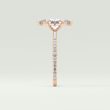 1.5 CT Marquise Cut Pave Lab-Grown Diamond Engagement Ring 10