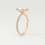 1.5 CT Marquise Cut Pave Lab-Grown Diamond Engagement Ring 11