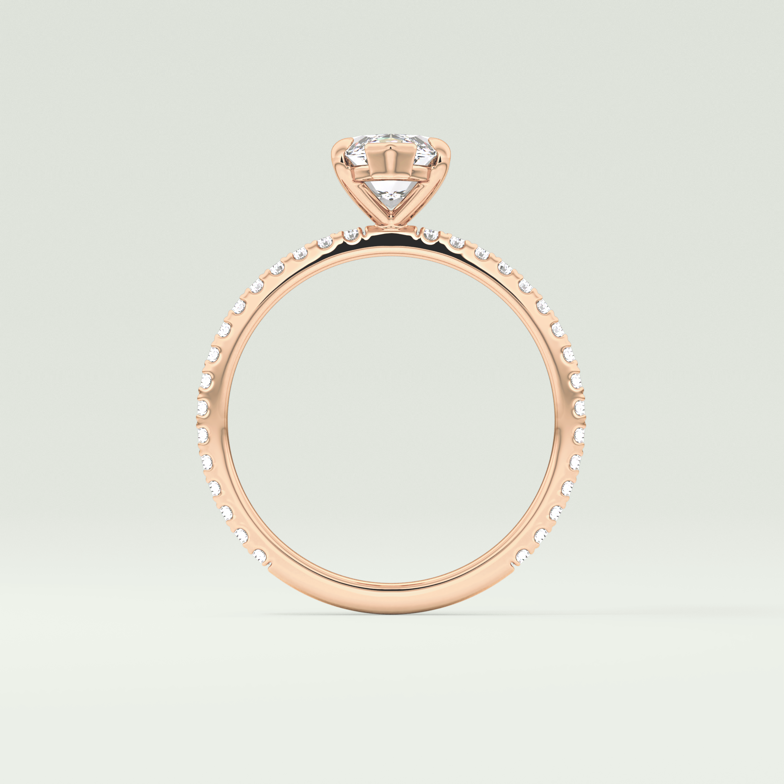 1.5 CT Marquise Cut Pave Lab-Grown Diamond Engagement Ring 12