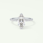 1.5 CT Marquise Cut Pave Lab-Grown Diamond Engagement Ring 13