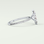 1.5 CT Marquise Cut Pave Lab-Grown Diamond Engagement Ring 15