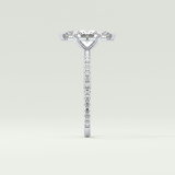 1.5 CT Marquise Cut Pave Lab-Grown Diamond Engagement Ring 16