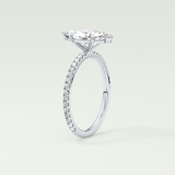 1.5 CT Marquise Cut Pave Lab-Grown Diamond Engagement Ring 17