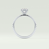 1.5 CT Marquise Cut Pave Lab-Grown Diamond Engagement Ring 18