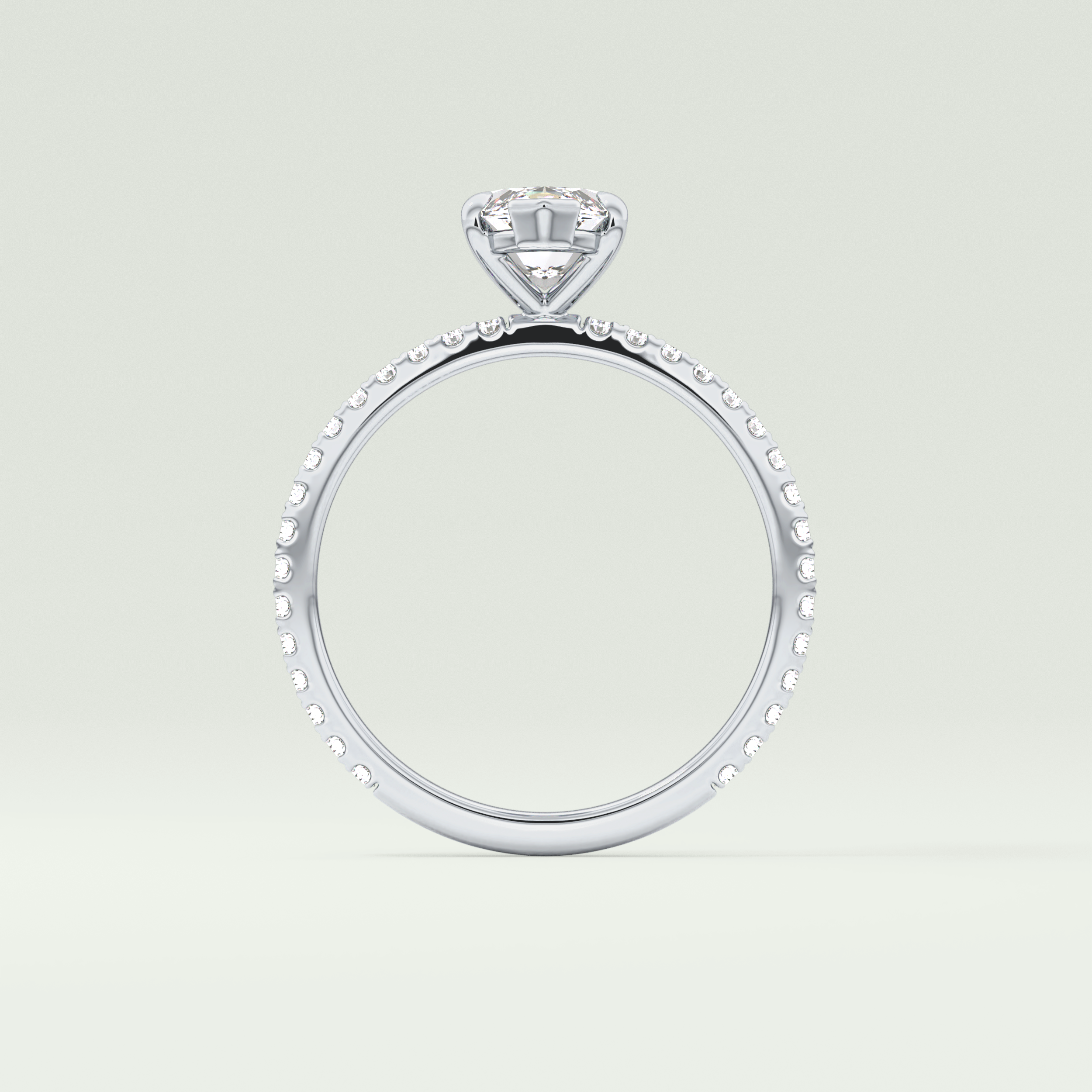 1.5 CT Marquise Cut Pave Lab-Grown Diamond Engagement Ring 18