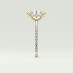 2.0 CT Oval Cut Pave & Hidden Halo Lab-Grown Diamond Engagement Ring 4